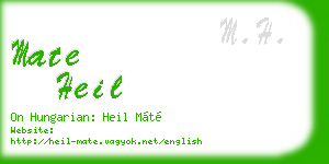 mate heil business card